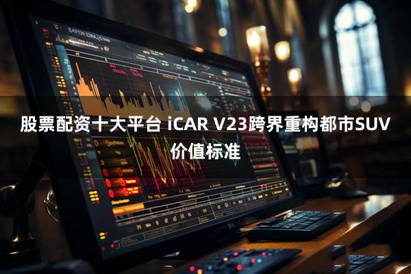 股票配资十大平台 iCAR V23跨界重构都市SUV价值标准