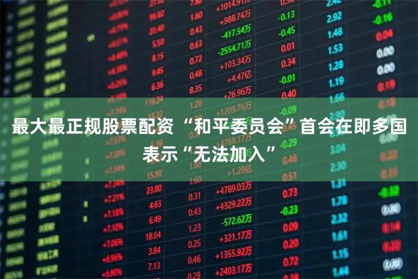 最大最正规股票配资 “和平委员会”首会在即　多国表示“无法加入”